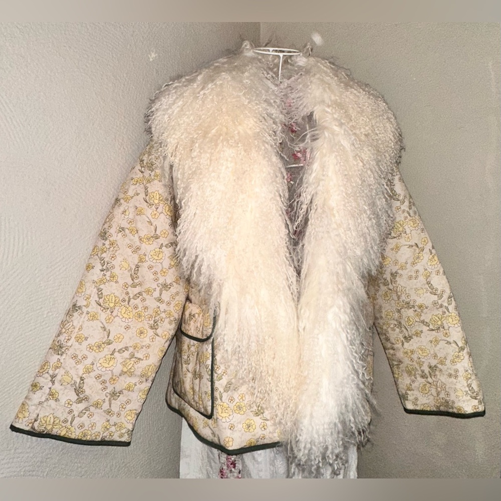 Nigel Preston Quilted Patch Faux Fur Jacket NWT🔖 - Picture 5 of 9